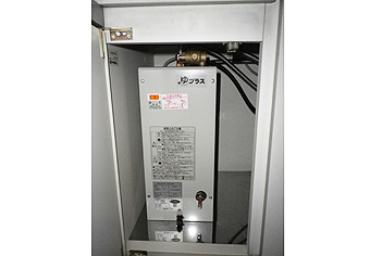 小型電気温水器取付工事　広島県広島市　EHPN-F6N3