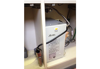小型電気温水器取替工事　神奈川県横浜市 EHPN-F13N2