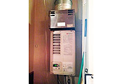 ガス給湯器取替工事　千葉県柏市　RUXC-V1615SWF-HP