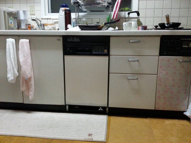 ビルトイン食洗機取替工事　北海道札幌市白石区　RKW-403A-SV