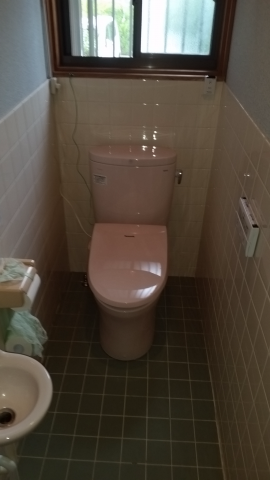 トイレ取替工事　兵庫県加古川市　CS330B-SH330BA-R