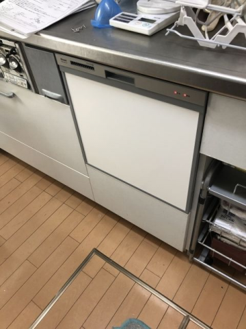 ビルトイン食洗機交換工事　神奈川県川崎市多摩区　RSW-404A-SV
