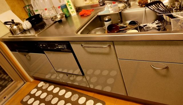 ビルトイン食洗機交換工事　静岡県掛川市　EW-45V1S