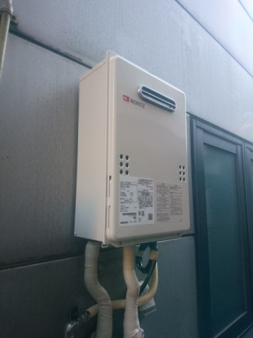 ガス給湯器交換工事　埼玉県八潮市　GQ-1639WS-1-LPG