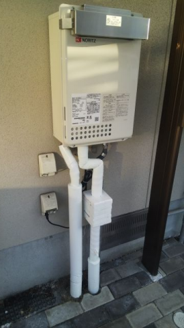ガス給湯器交換工事　広島県東広島市