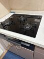 ビルトインガスコンロ 蛇口 レンジフード交換工事　栃木県宇都宮市　ハーマン DG3058NR